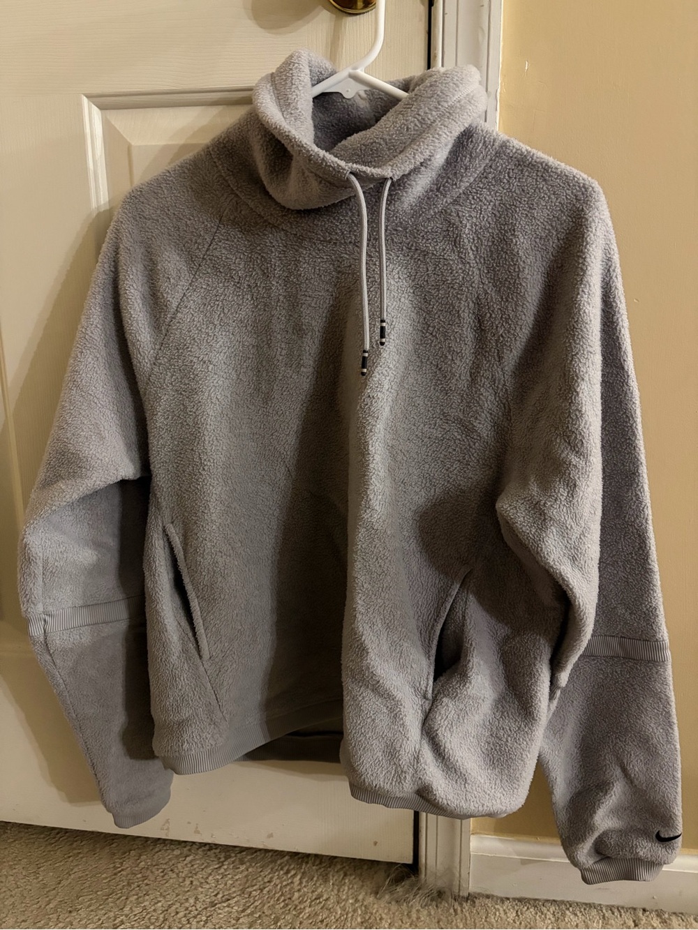 Nike Gray Zip-Front Fleece Pullover
